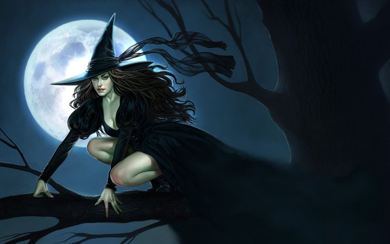 Шабаш ведьм в полнолуние