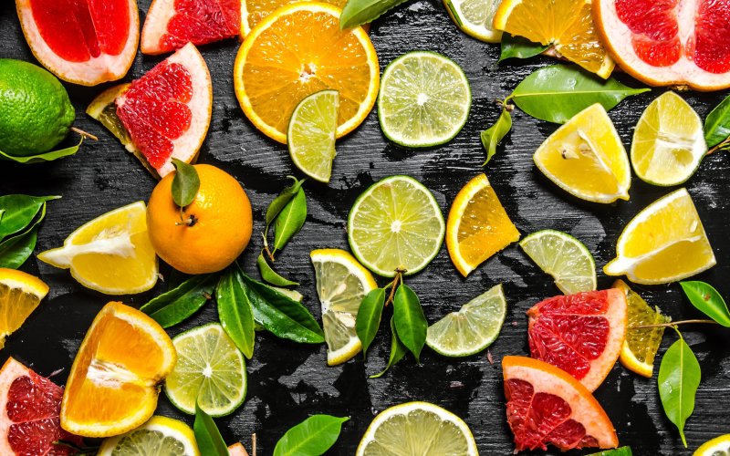 Апельсин лайм грейпфрут