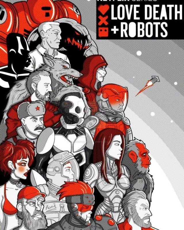 Любовь смерть и роботы Постер