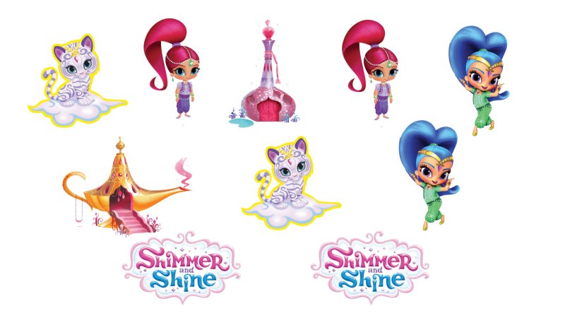 Персонажи мультика Шиммер и Шайн