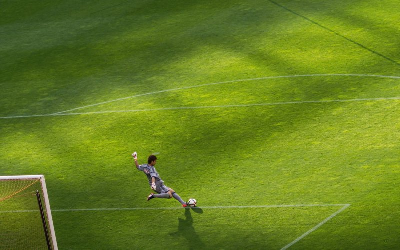 Футболисты на поле