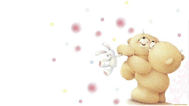 Заставка на рабочий стол мишка