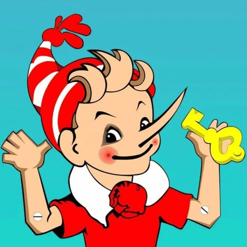 Герои мультика Буратино