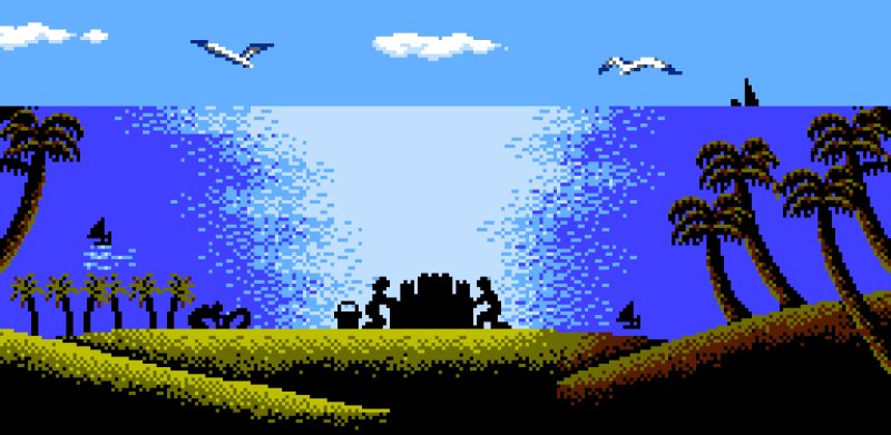 Пиксельный пляж