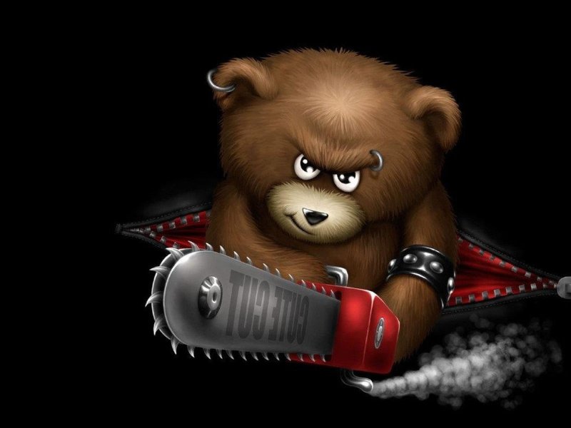 Заставка на телефон медведь