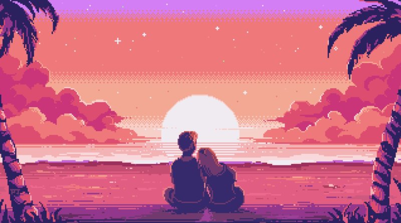 Пиксельный закат