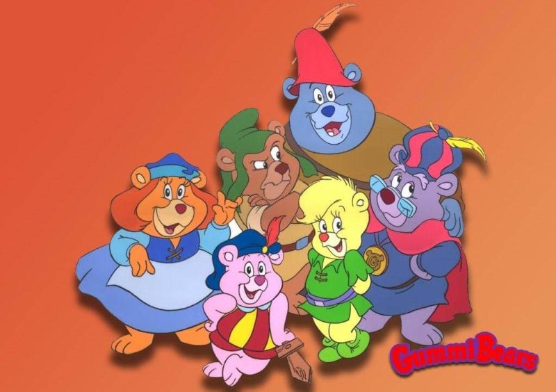 Герои мультика мишки Гамми
