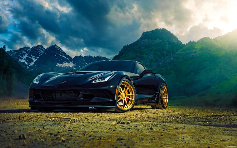 Chevrolet Corvette z06 закат