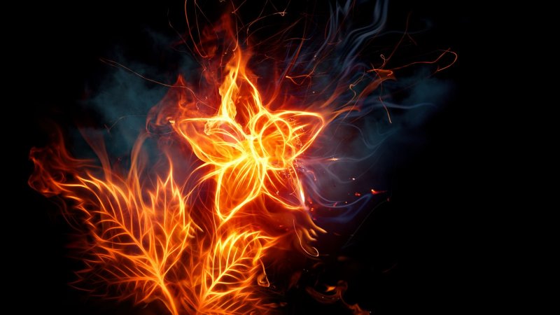 Огненный фон