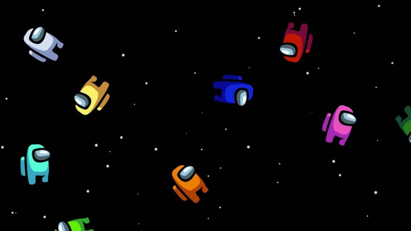 Космос из амонг АС фон