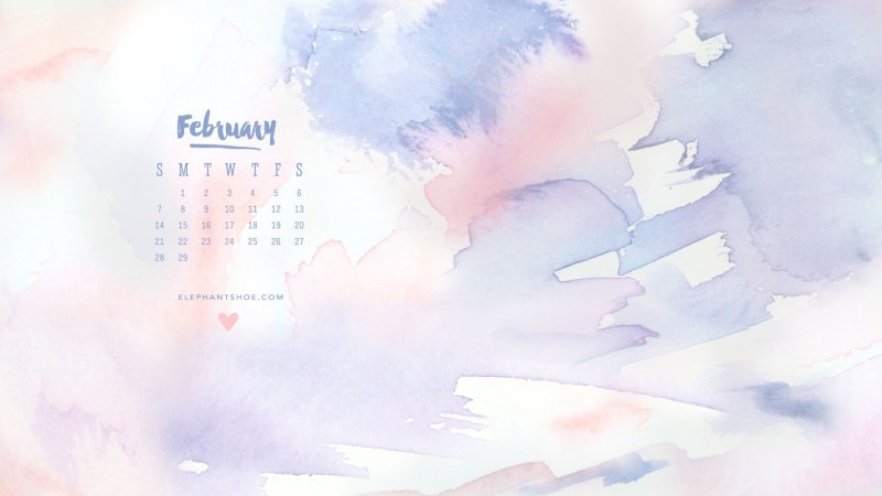 Календарь на рабочий стол февраль