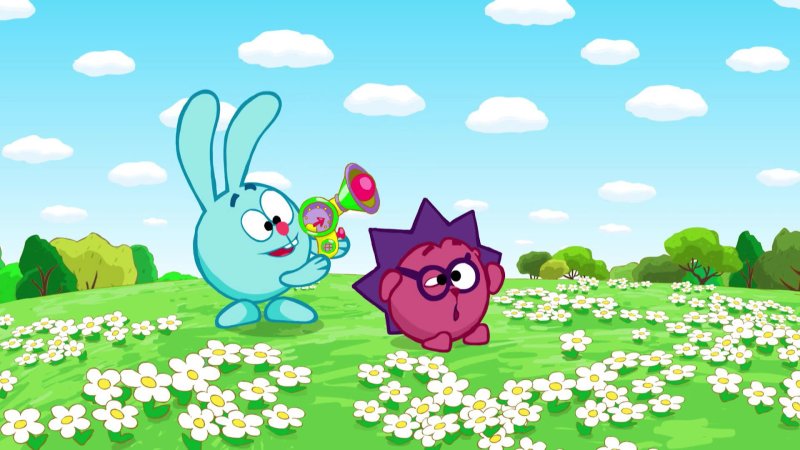 Смешарики Крош и Ежик мультфильм