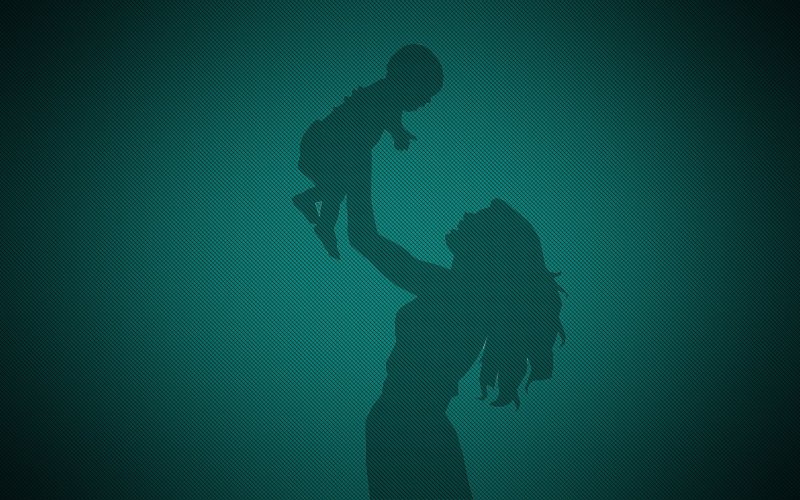 Обои на рабочий стол мама с ребенком