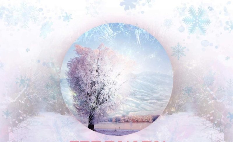 Фон февраль для календаря