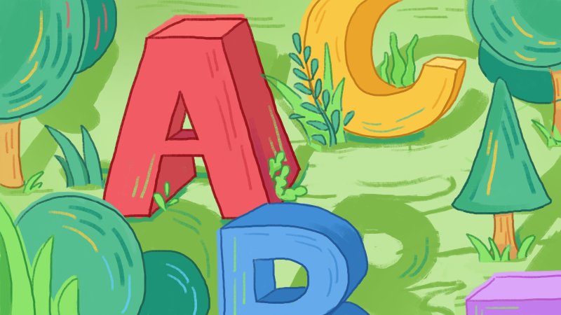 Фон алфавит