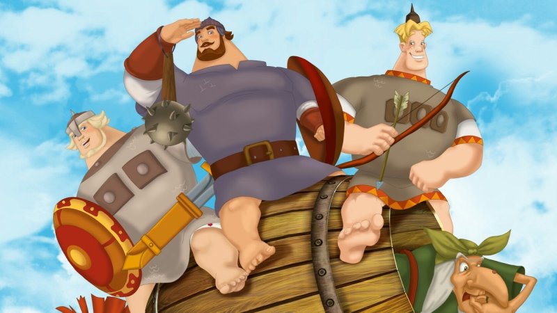 Три богатыря алёша Попович Добрыня