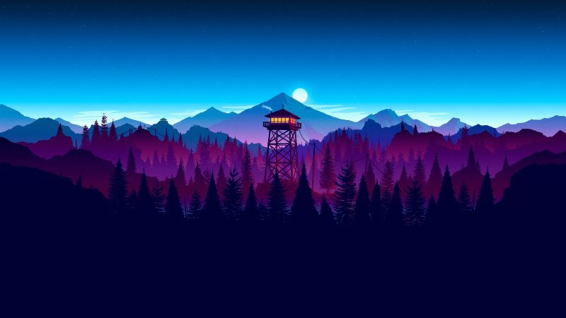 Фон Firewatch 4k