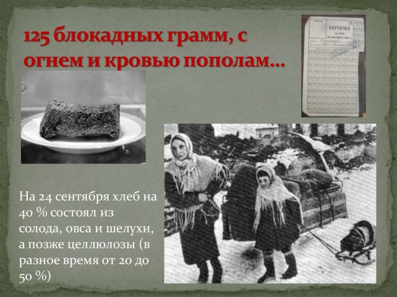 Акция блокадный хлеб Ленинграда 125 грамм