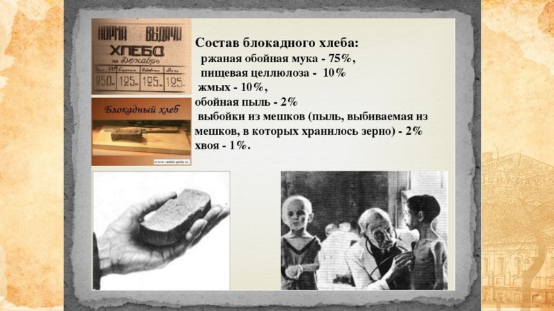 Блокада Ленинграда блокадный хлеб дети