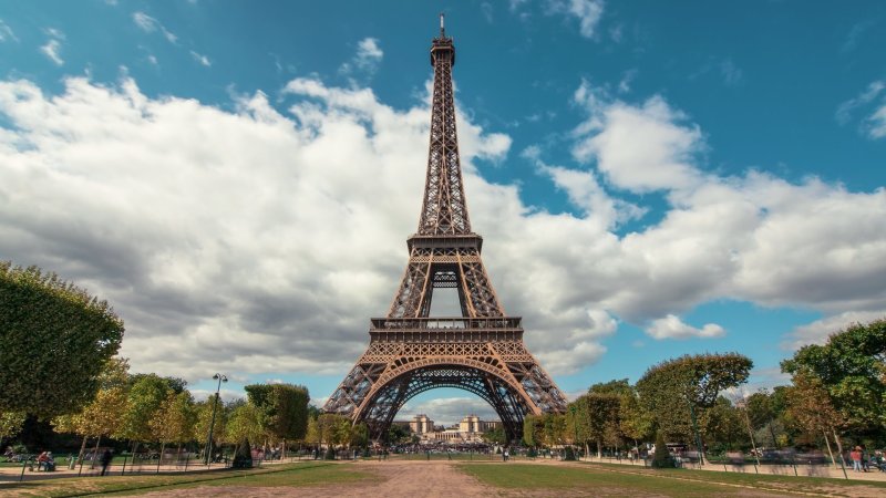 Франция Париж Эйфелева башня