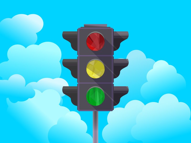 Светофор мультяшный