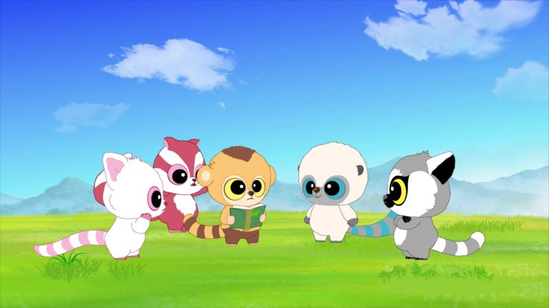 Лемур мультик Юху и его