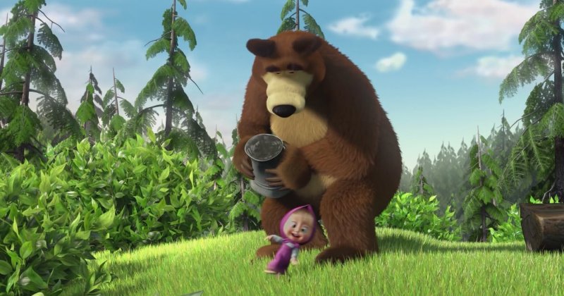 Маша и медведь. Ловись, рыбка