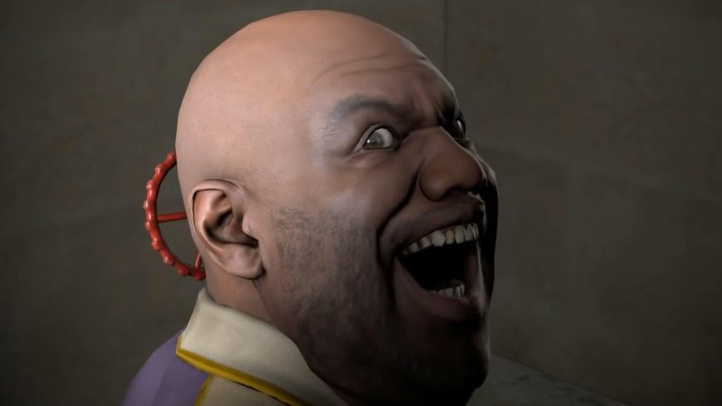 Лысый с вентилем в голове