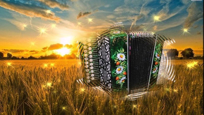 Гармонь фон