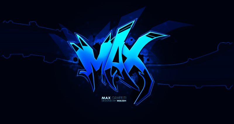 Имя Максим граффити