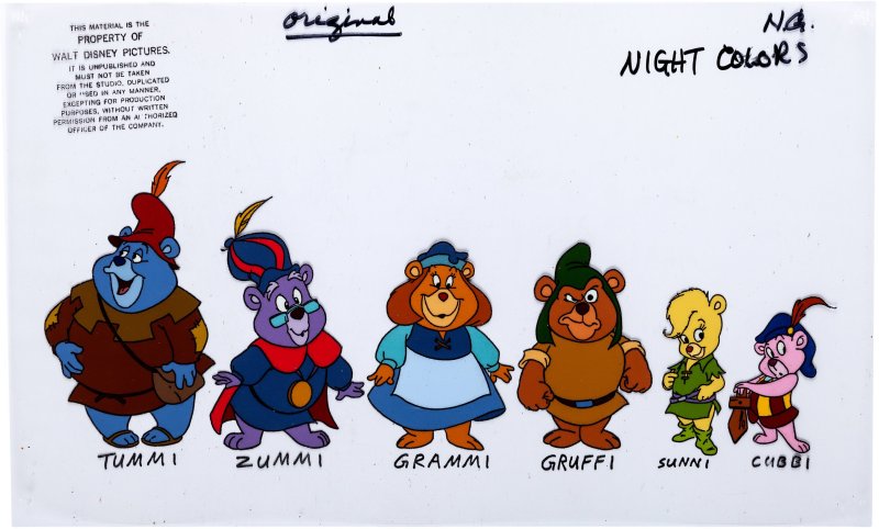 Герои мультика мишки Гамми