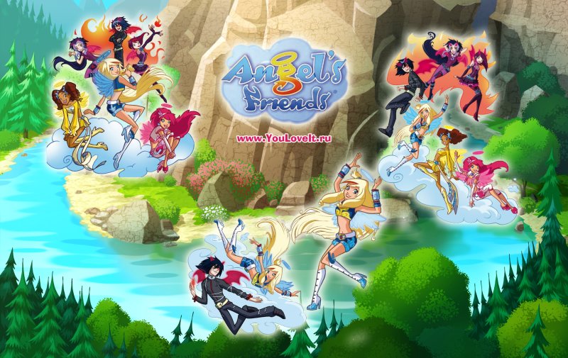 Мультфильм друзья ангелы
