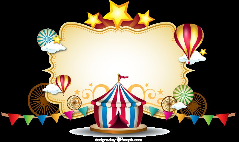 Рамка в стиле цирк