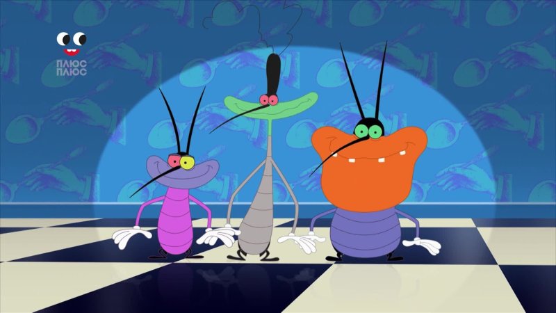 Мультик кот Огги и тараканы