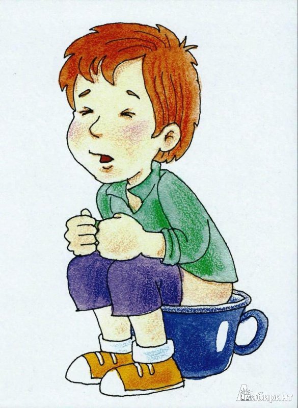 Школьник на горшке