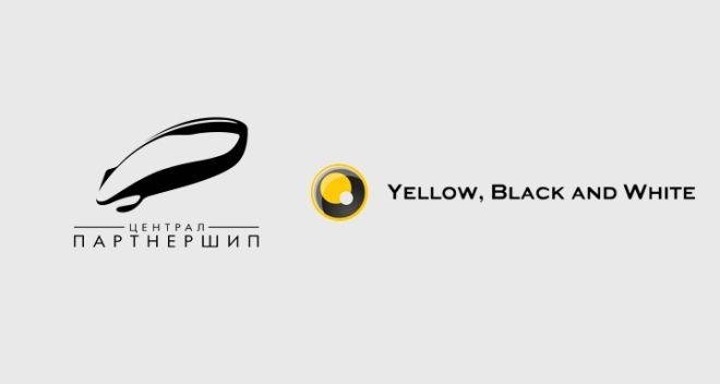 Yellow Black and White логотип