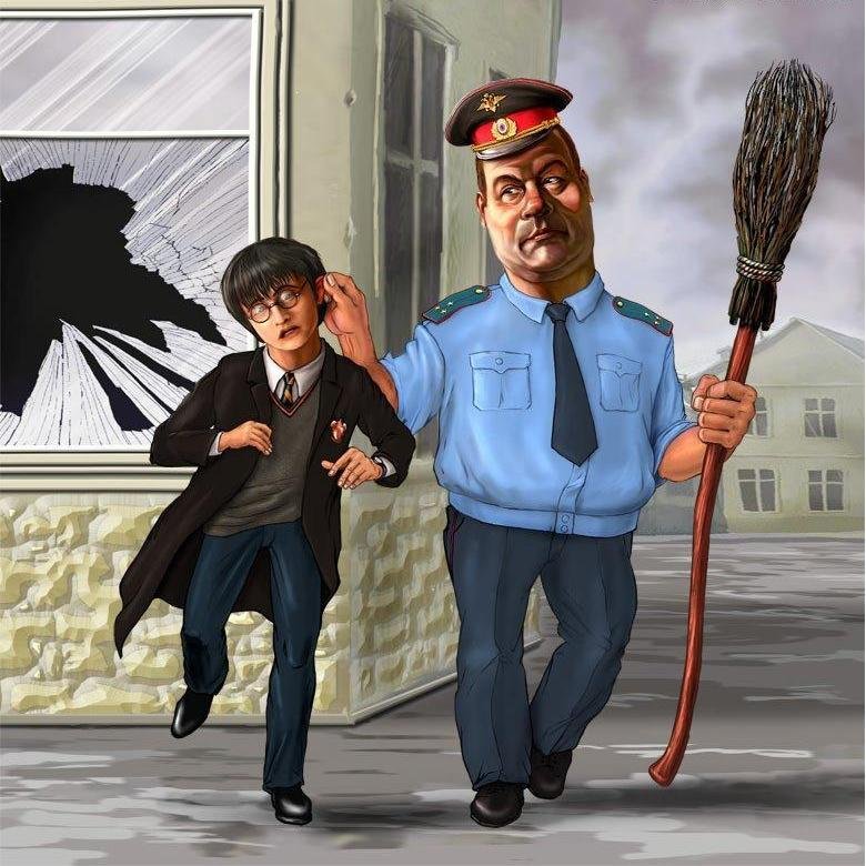 Милиционер карикатура