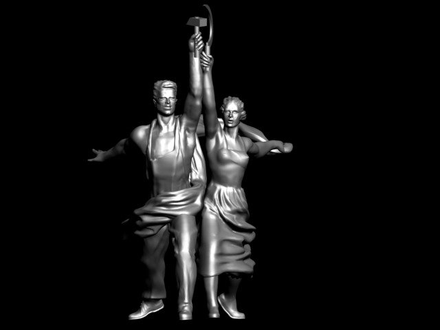 Рабочий и колхозница модель