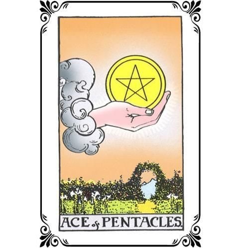 Туз пентакли Таро Уэйта