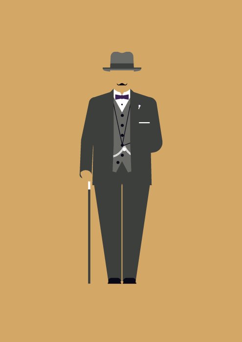 Эркюль Пуаро и Гастингс арт