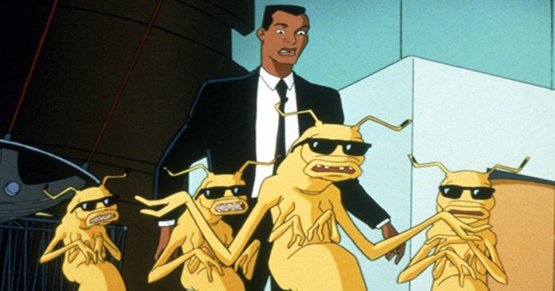 Люди в черном мультфильм пришельцы