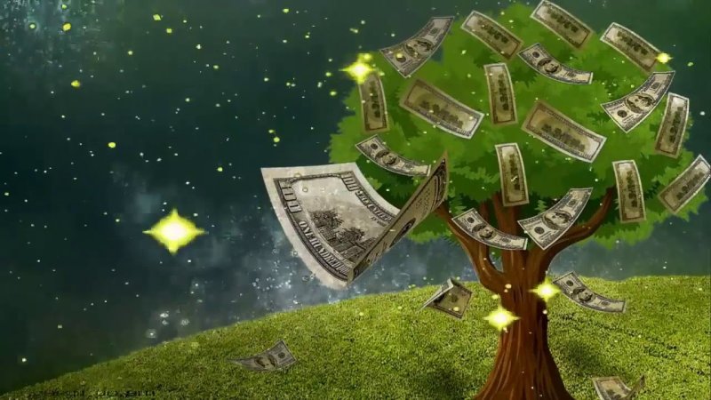 Дерево с деньгами