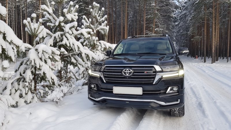 Тойота ленд Крузер 200 зимой