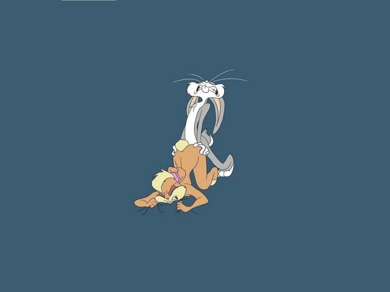 Багз Банни и Лола Банни шлепает