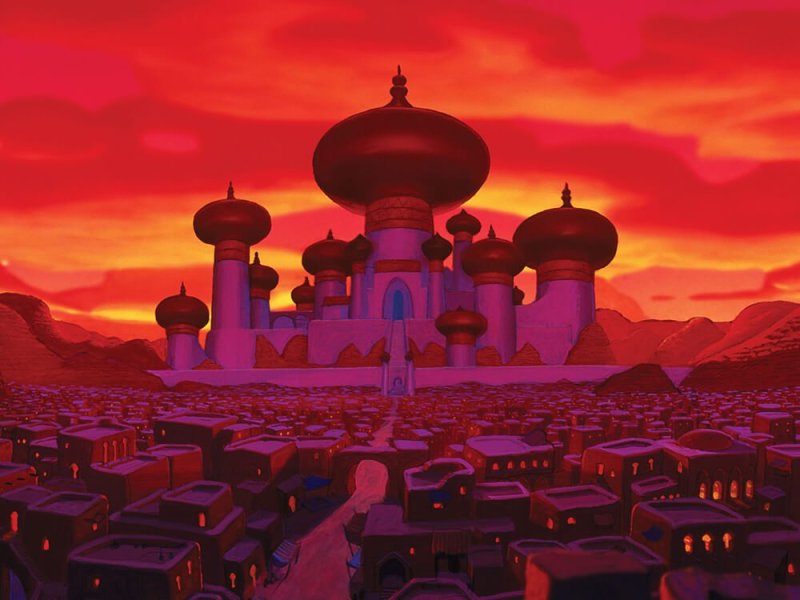 Алладин мультфильм фон