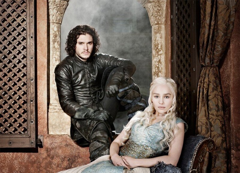 Дейнерис и Джон Сноу любовь