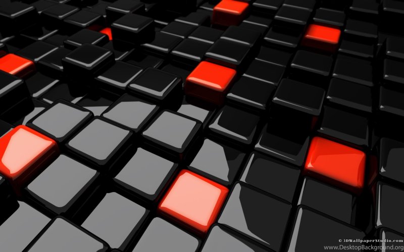 Красно черные кубики