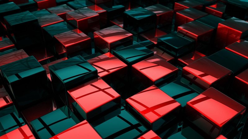 Разноцветные кубики