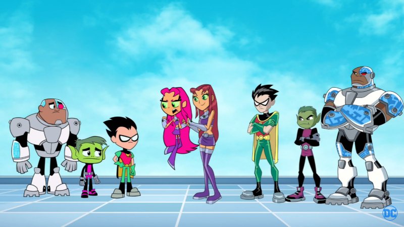 Юные Титаны герои