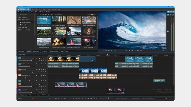 Sony Vegas Pro 15